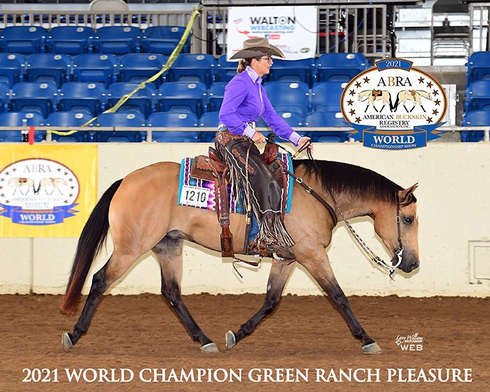 Iris Austin, 2021 ABRA World Champion in Green Ranch Pleasure
